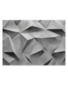 Photo wallpaper for bedroom - Abstract gray shapes 3D | FEEBY