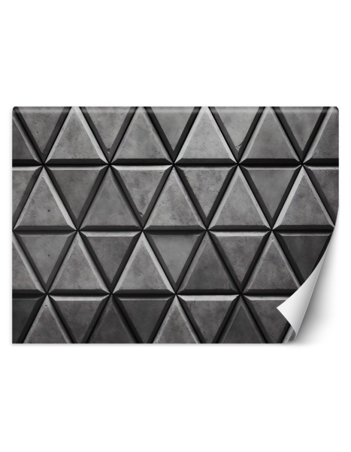 Photo wallpaper for living room - Geometric triangles 3D | FEEBY
