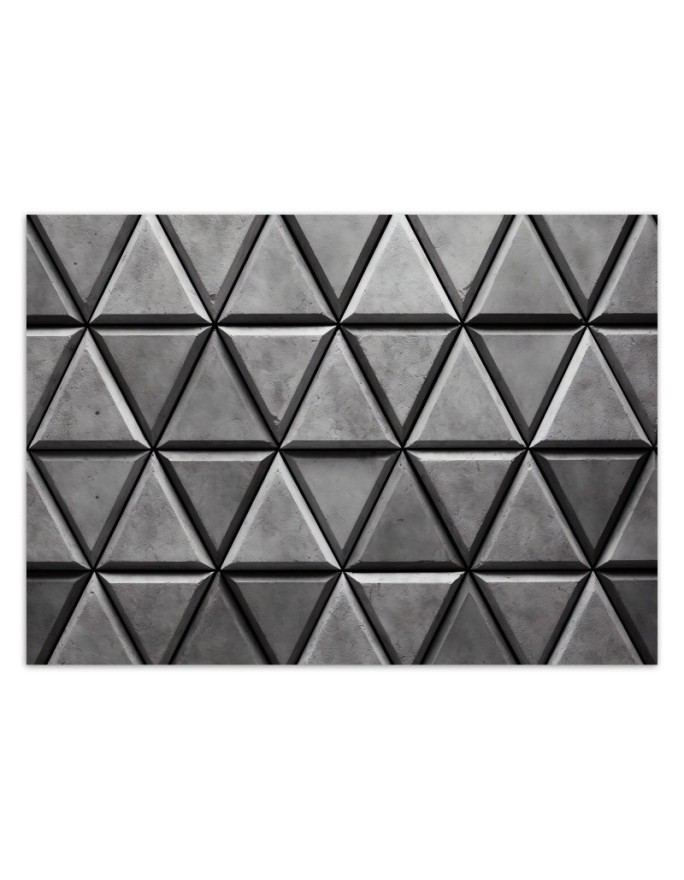 Photo wallpaper for living room - Geometric triangles 3D | FEEBY