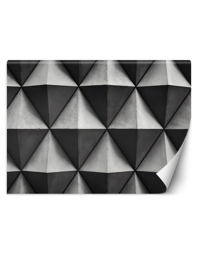 Wall mural Grey geometric...