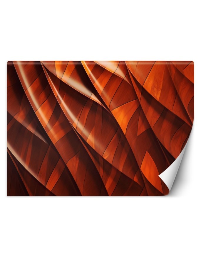 Photo wallpaper for living room - Orange texture 3D | FEEBY