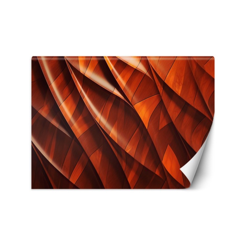 Photo wallpaper for living room - Orange texture 3D | FEEBY