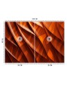 Photo wallpaper for living room - Orange texture 3D | FEEBY