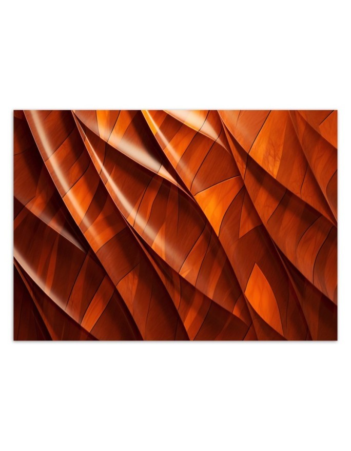 Photo wallpaper for living room - Orange texture 3D | FEEBY