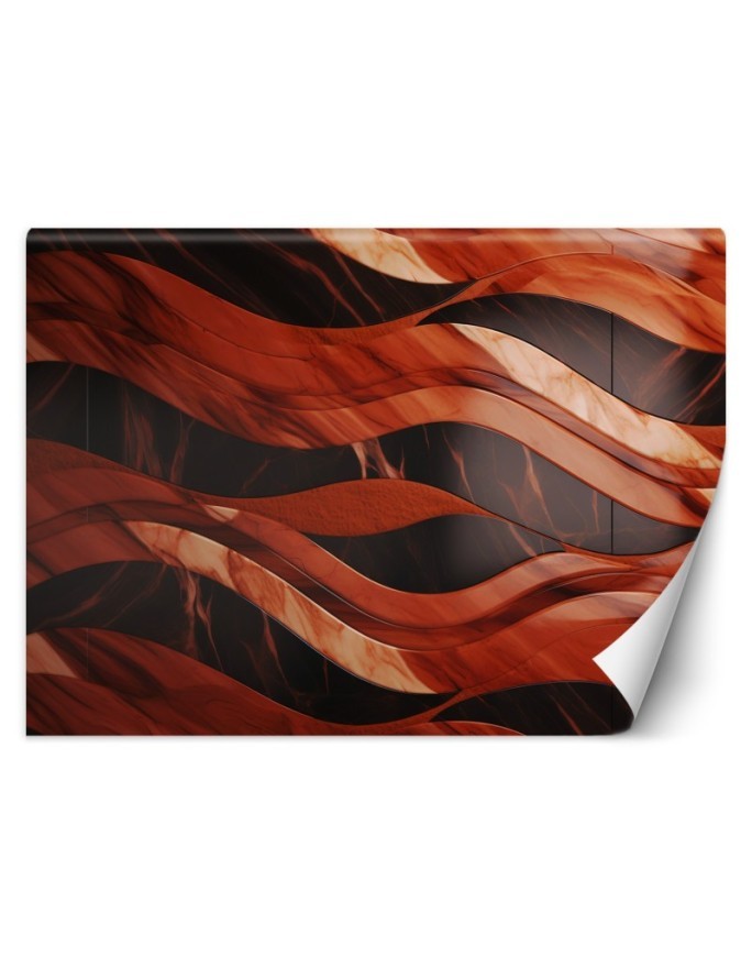 Photo wallpaper - 3D style - Waves marble texture | FEEBY