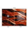 Photo wallpaper - 3D style - Waves marble texture | FEEBY