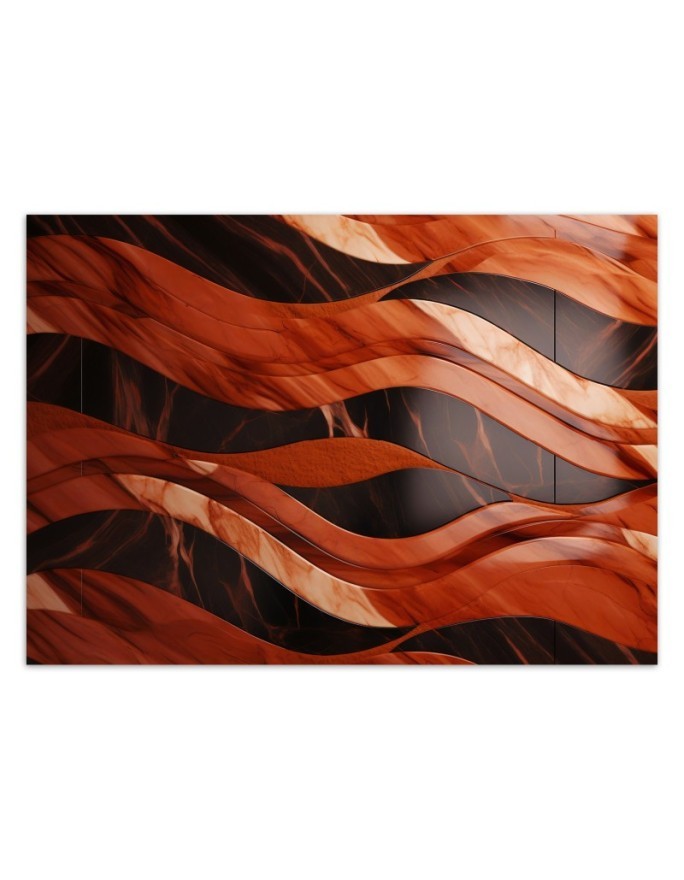 Photo wallpaper - 3D style - Waves marble texture | FEEBY