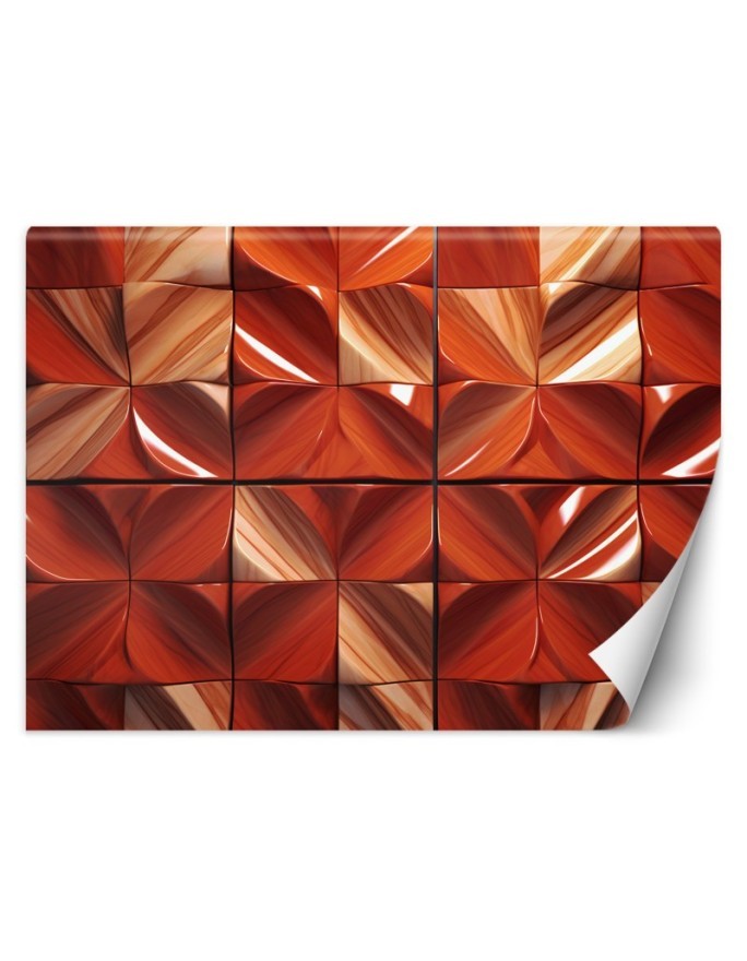 Photo wallpaper for living room - AI geometric abstraction | FEEBY