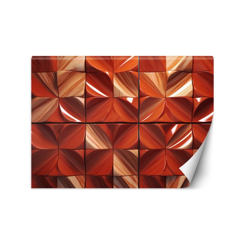 Photo wallpaper for living room - AI geometric abstraction | FEEBY