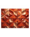 Photo wallpaper for living room - AI geometric abstraction | FEEBY