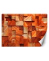 3D photo wallpaper - Orange shapes AI 3D | FEEBY