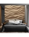 Space enlarging wallpaper - Waves on sand 3D | FEEBY