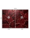 Photo wallpaper for living room - Red texture 3D | FEEBY