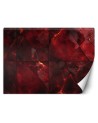Photo wallpaper for living room - Red marble 3D | FEEBY