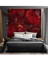 Photo wallpaper for living room - Red marble 3D | FEEBY