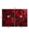 Photo wallpaper for living room - Red marble 3D | FEEBY