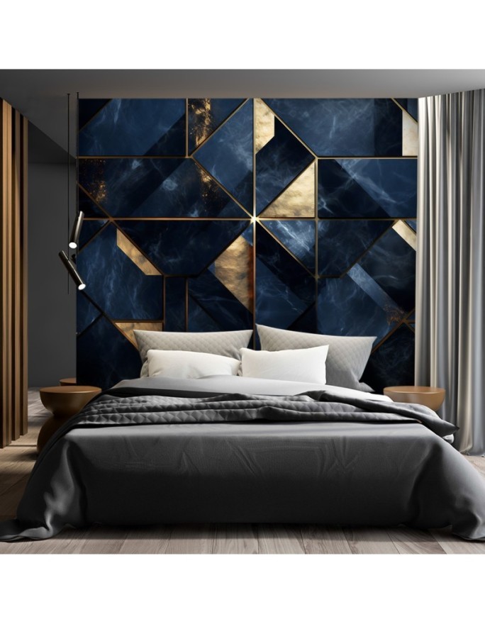 Modern wall murals - Blue marble 3D | FEEBY