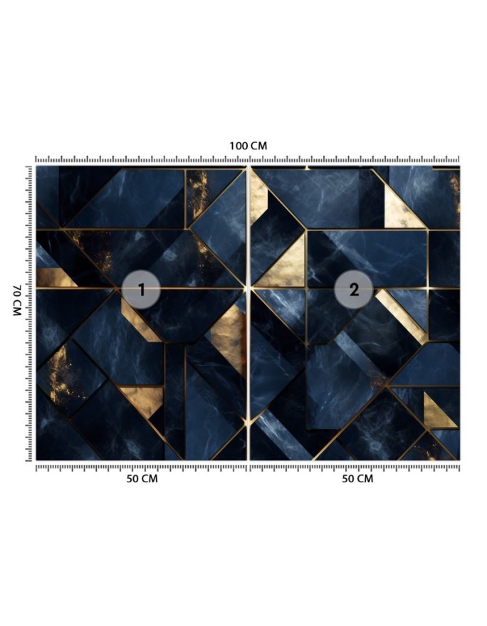 Modern wall murals - Blue marble 3D | FEEBY