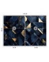 Modern wall murals - Blue marble 3D | FEEBY