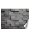 Wall mural with depth effect - Concrete wall cubes 3D | FEEBY