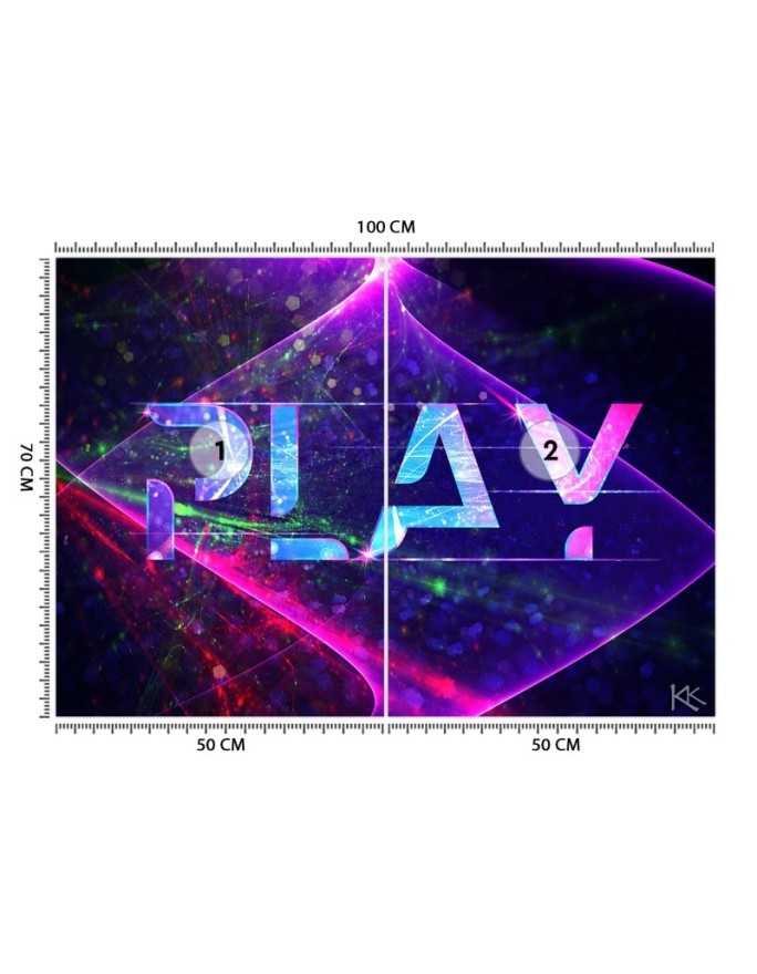Wallpaper - Play lettering abstract symbols for the game room | FEEBY
