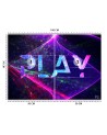 Wallpaper - Play lettering abstract symbols for the game room | FEEBY