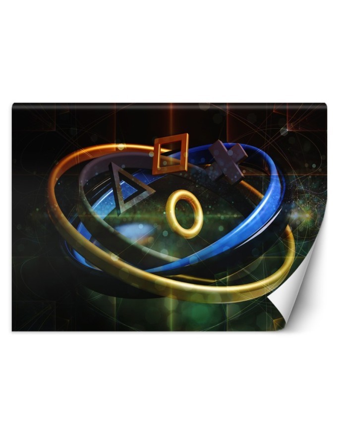 Wallpaper - Buttons for controller symbols for gamer's room | FEEBY