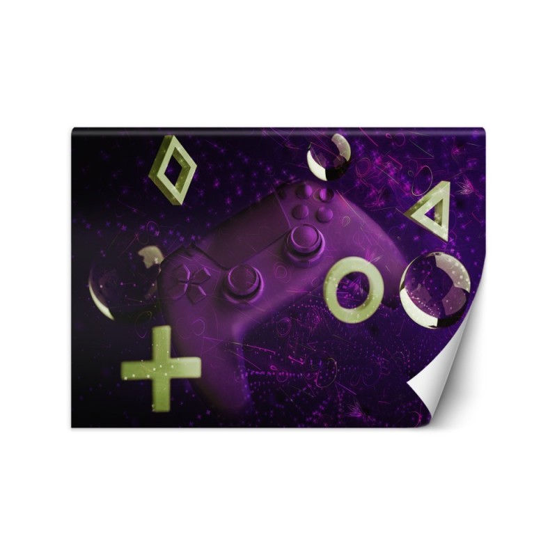Wallpaper - Game console symbols for gamer's room | FEEBY