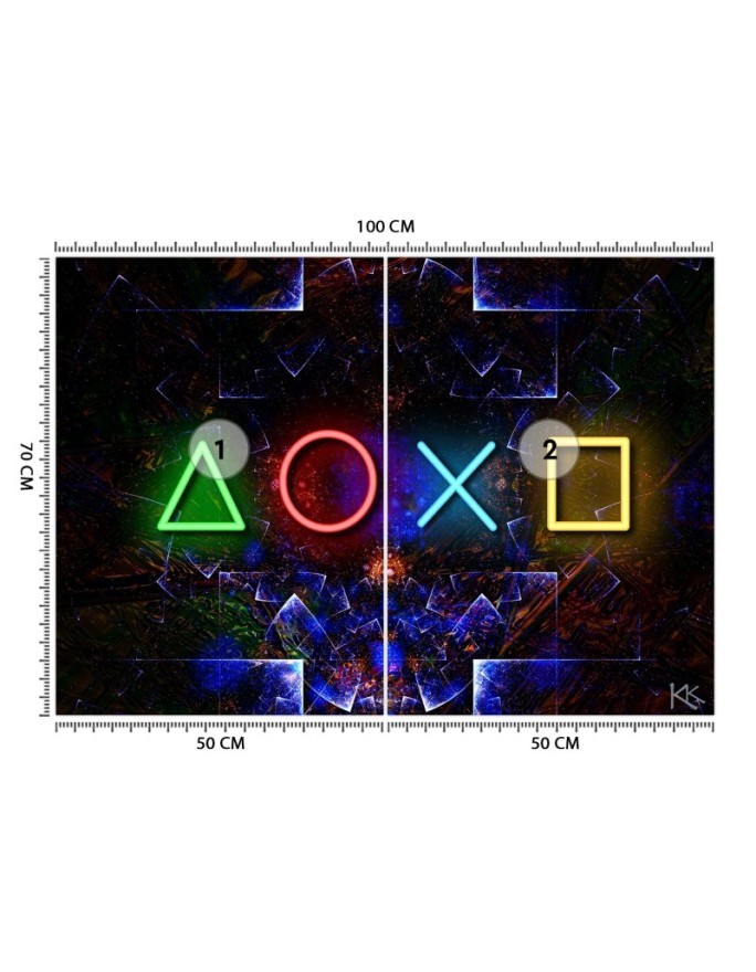Photo wallpaper - Game console symbols for the gamer's room | FEEBY