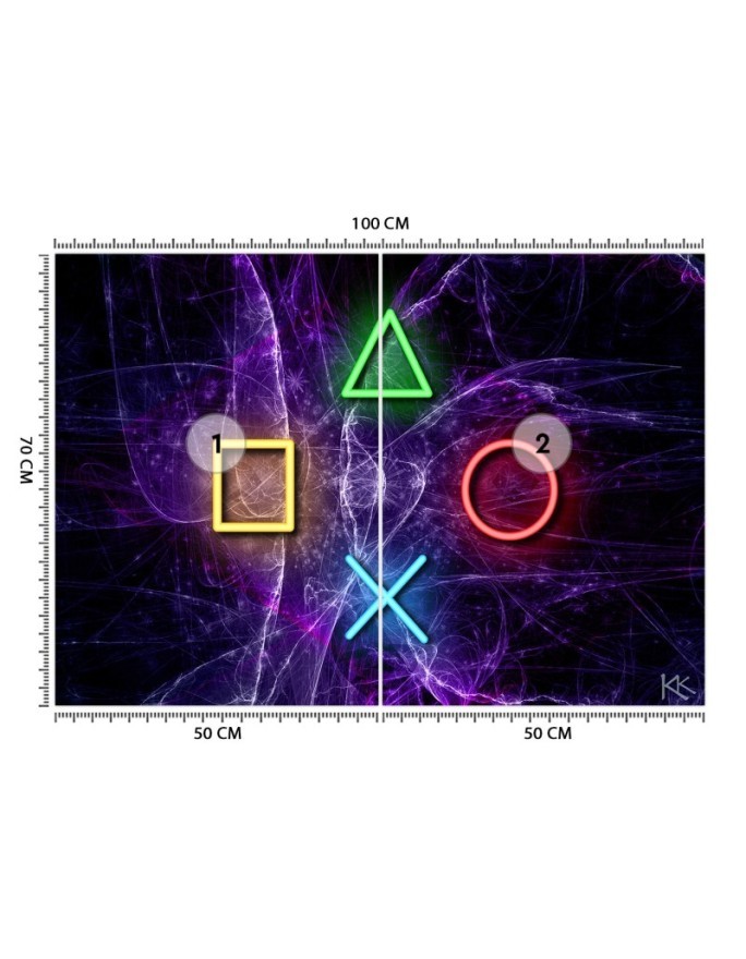 Wallpaper - Buttons for a controller for a gamer's room | FEEBY