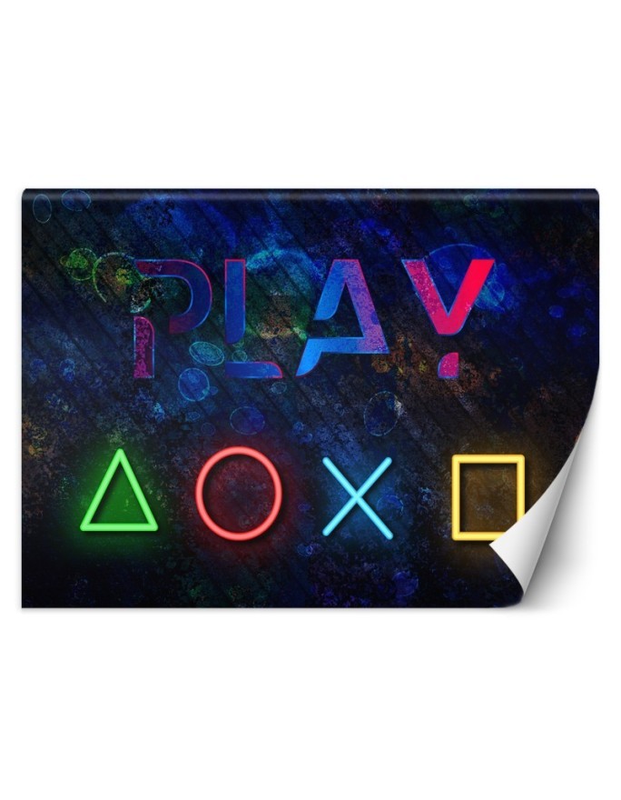 Wallpaper for teenagers - Buttons for controller and play caption | FEEBY