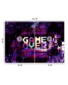 Wallpaper for teenagers - Abstract Game Over lettering | FEEBY
