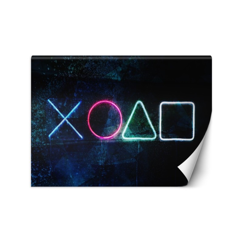 Wallpaper - Gaming console symbols for the gamer's room | FEEBY
