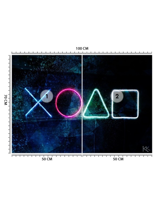 Wallpaper - Gaming console symbols for the gamer's room | FEEBY