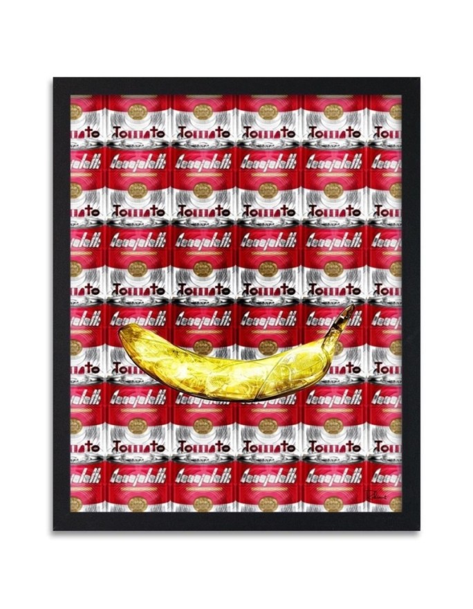 Poster Banana and cans of...