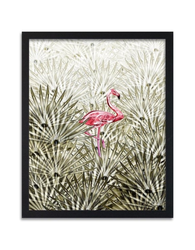 Poster Flamingo in the jungle