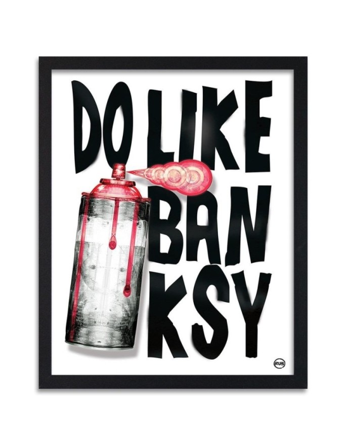 Poster Banksy lettering and...