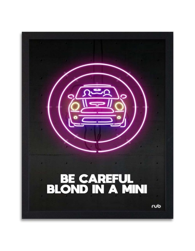 Poster Car neon