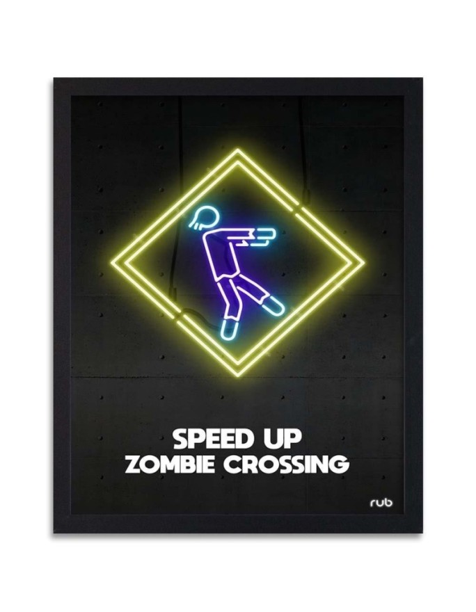Poster Zombie neon