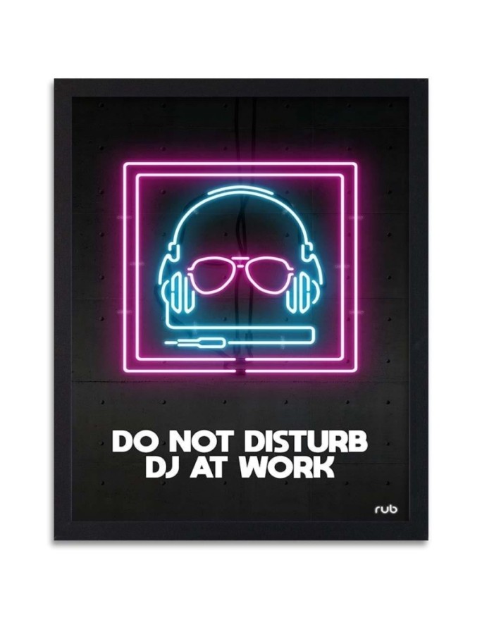 Poster Headphones neon