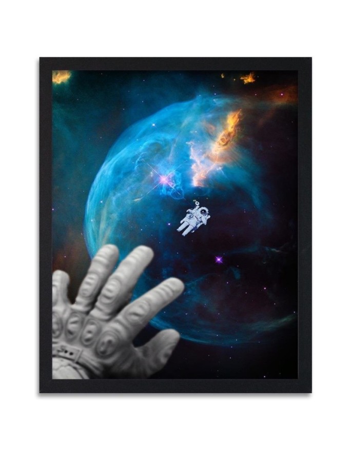 Poster Hand in space