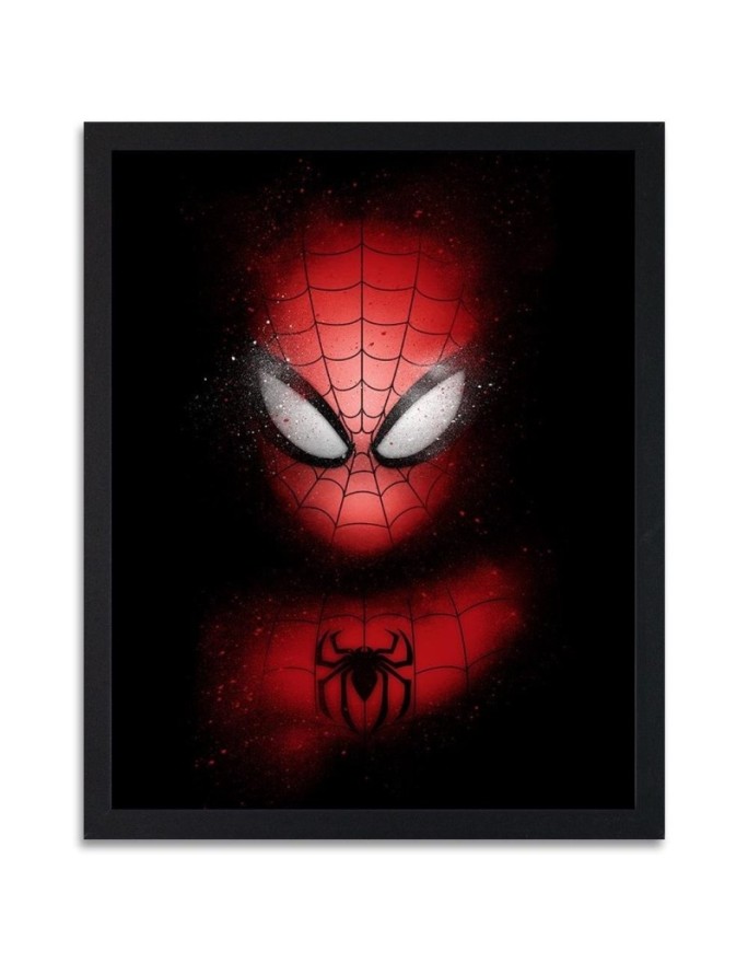 Poster Spider Man's head.