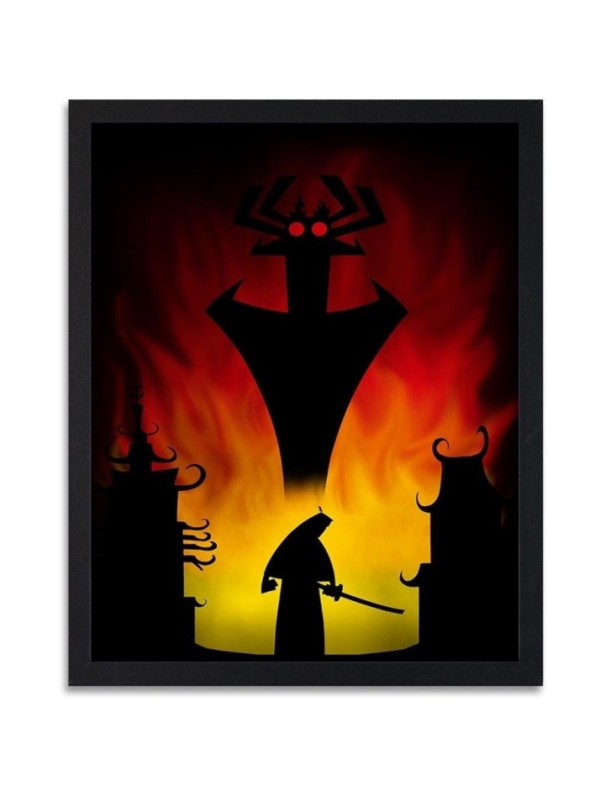 Poster Samurai and fire