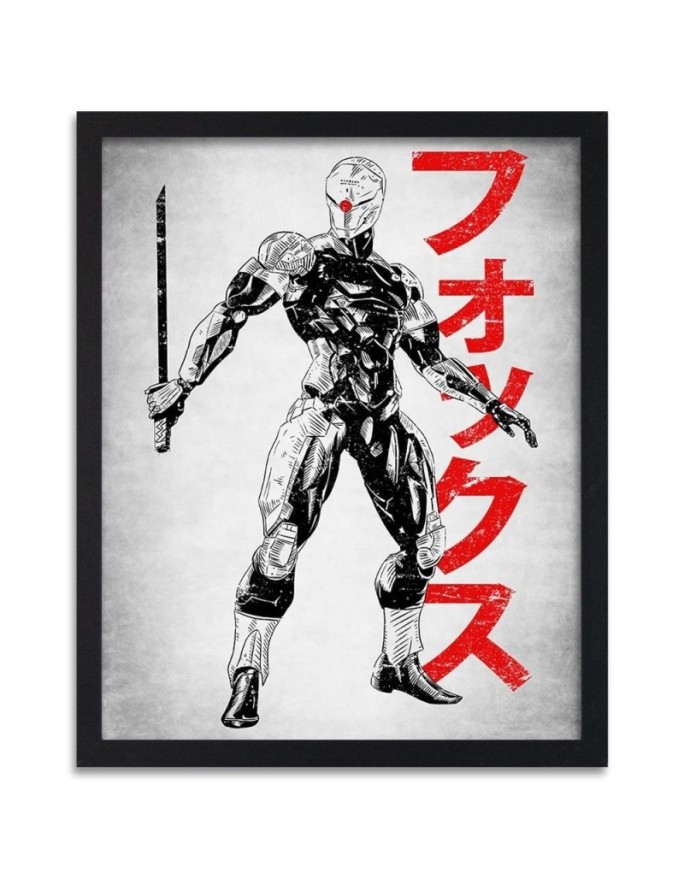 Poster Robot with a sword