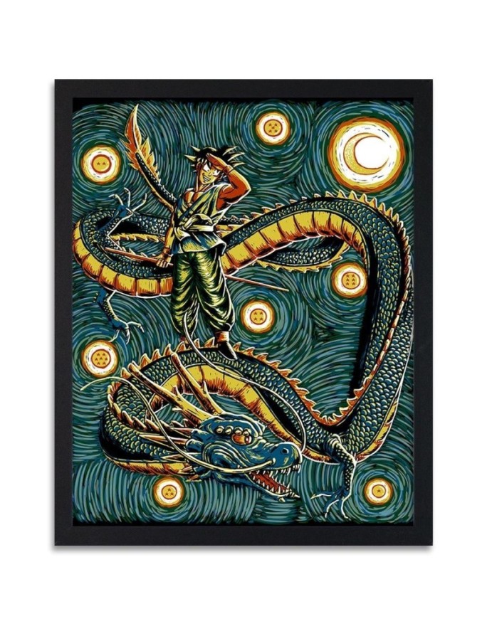 Poster Son Gokū on a dragon