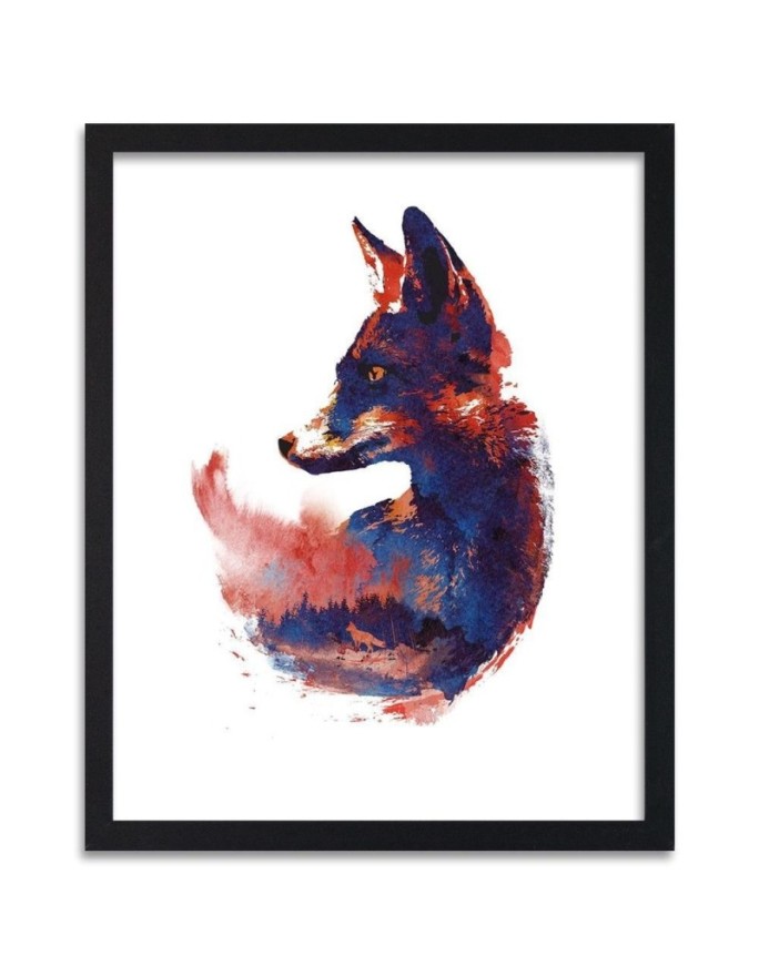 Poster Small purple fox