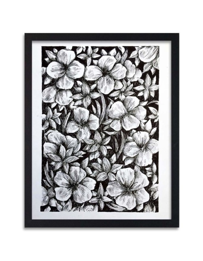 Poster Sketched flowers