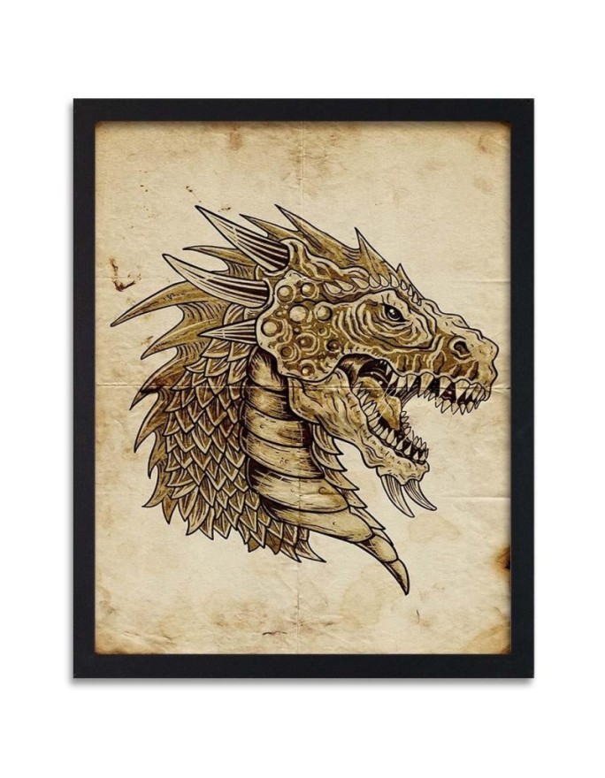 Poster Head of a dragon