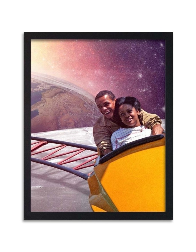 Poster Railway between planets