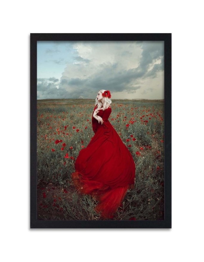 Poster Gothic lady in red...